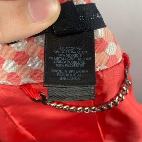 Marc by Marc Jacobs Cotton Silk Blend Cropped Formal Jacket in Multi Size 6 - Picture 5 of 6